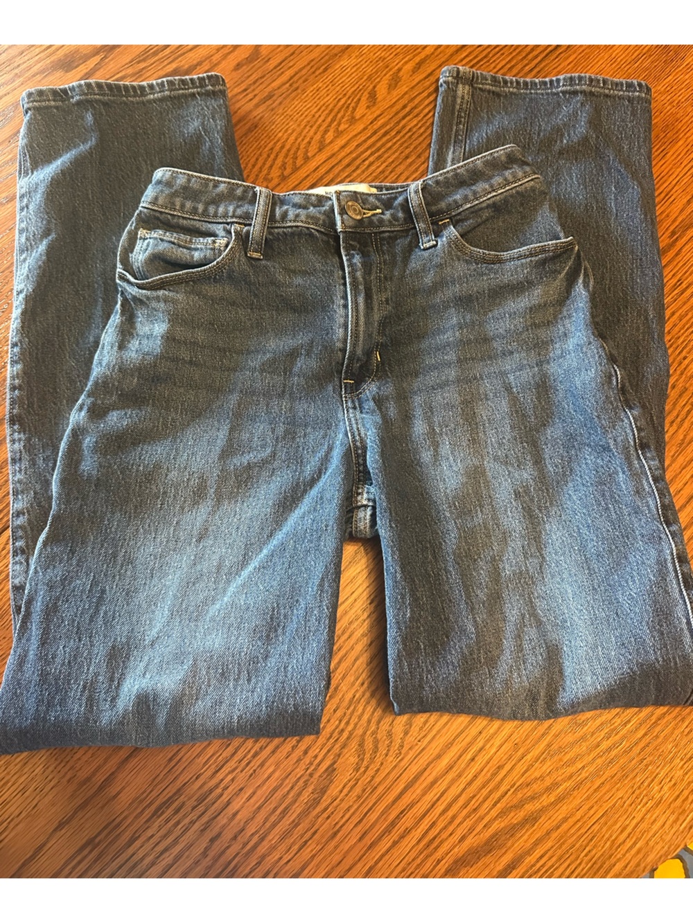 Hollister Straight-Leg Dark Blue Women's Jeans
